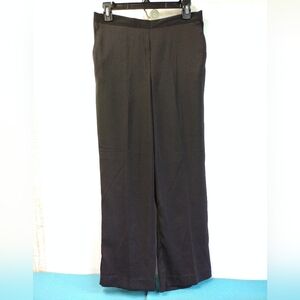 Alfred Dunner Women's Black Pull On Pants Elastic Waist High Waisted 10P